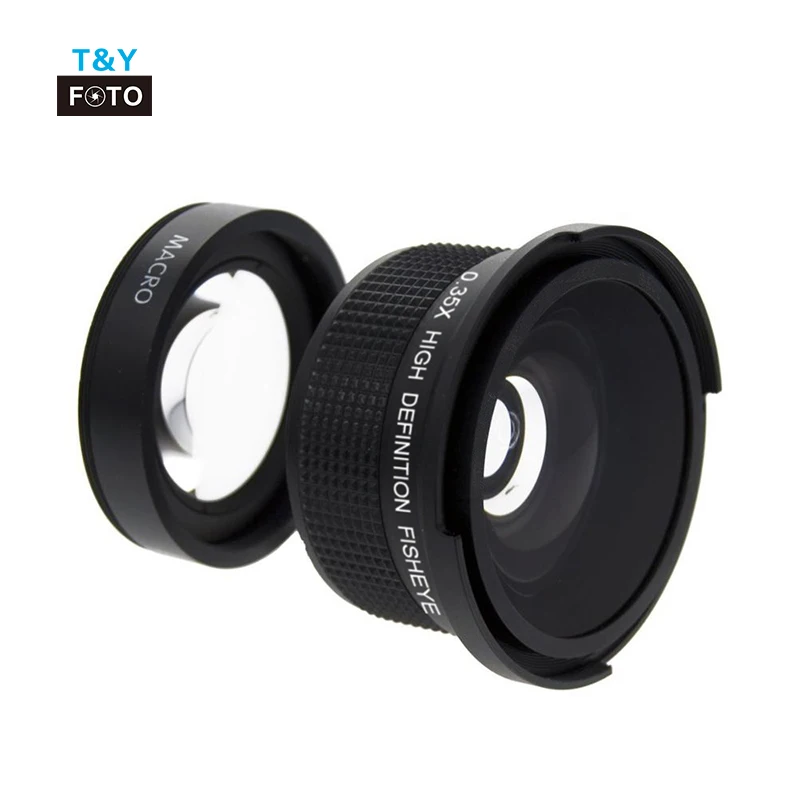 52mm 55mm 58mm 0.35X HD Professional Super Fisheye Wide Angle camera Lens For DSLR Camera