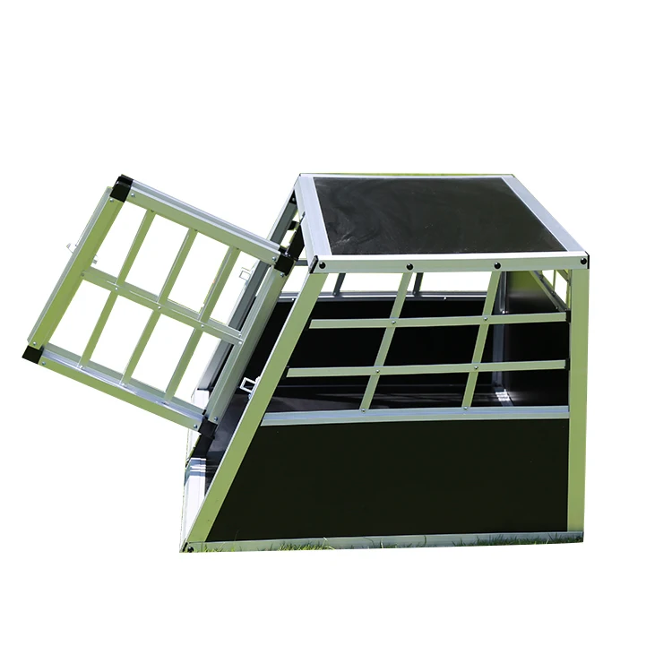 Doors Crate Pet Carriers Houses Transport Car Travel Metal Small Aluminum Double Dog Cage