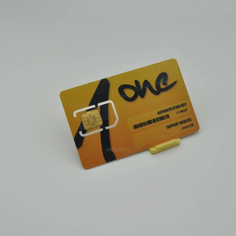 
Green Card customized contact readable chip sim carte 