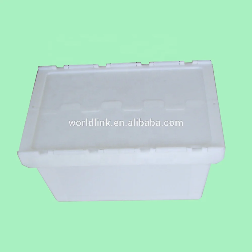 With Lid Transport Moving Plastic Tote Box For Sale