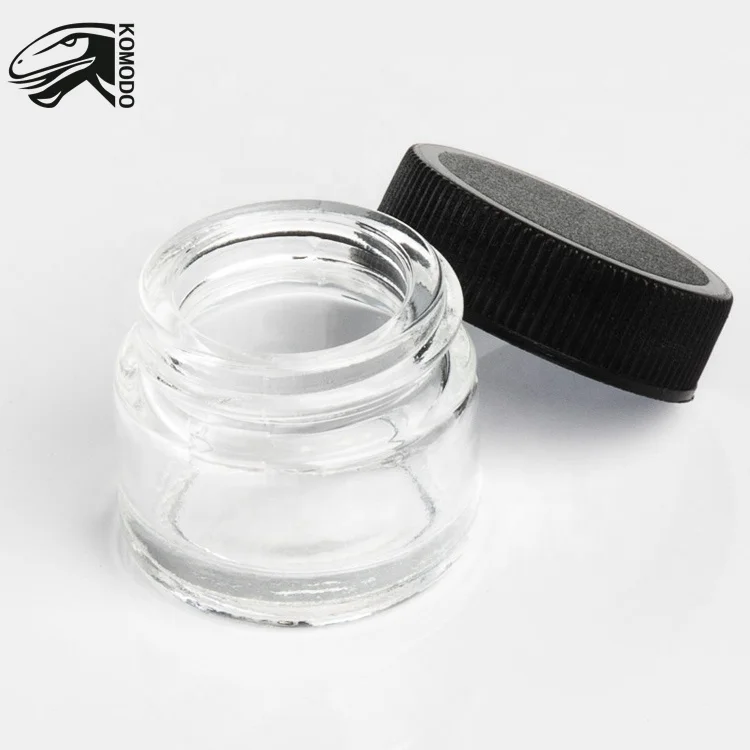 Top Quality Custom Glass Jar Wax Concentrates Container 5ML for Facial Cream Ointment Package