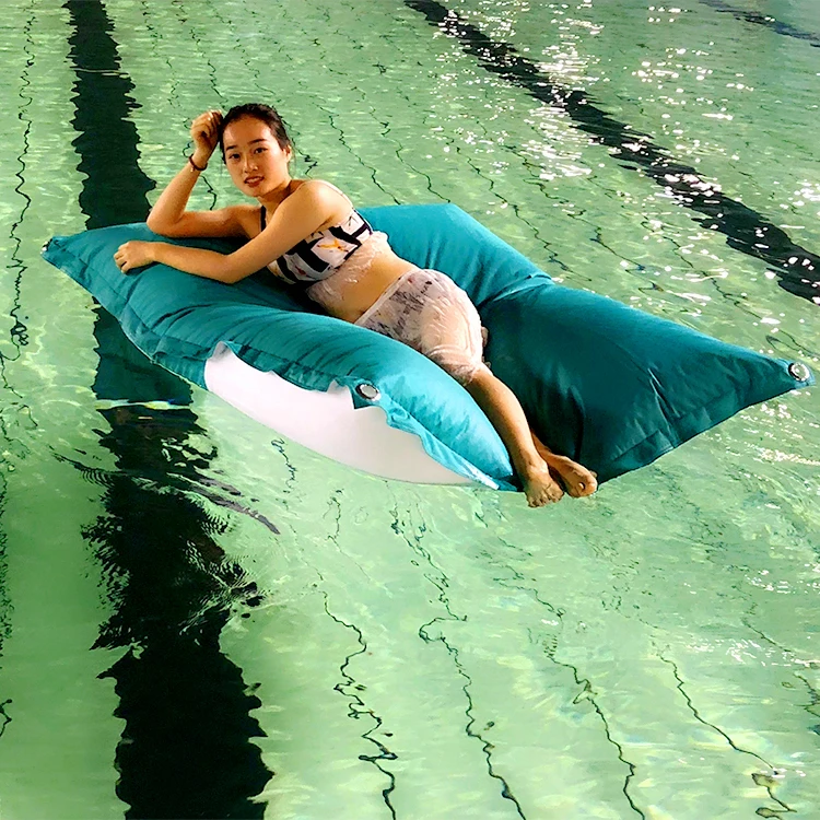 Custom Wholesale Summer Pool Bean Bag Popular Outdoor Beach Bean Bag Large Waterproof Floating Bean Bag Lazy Sofa