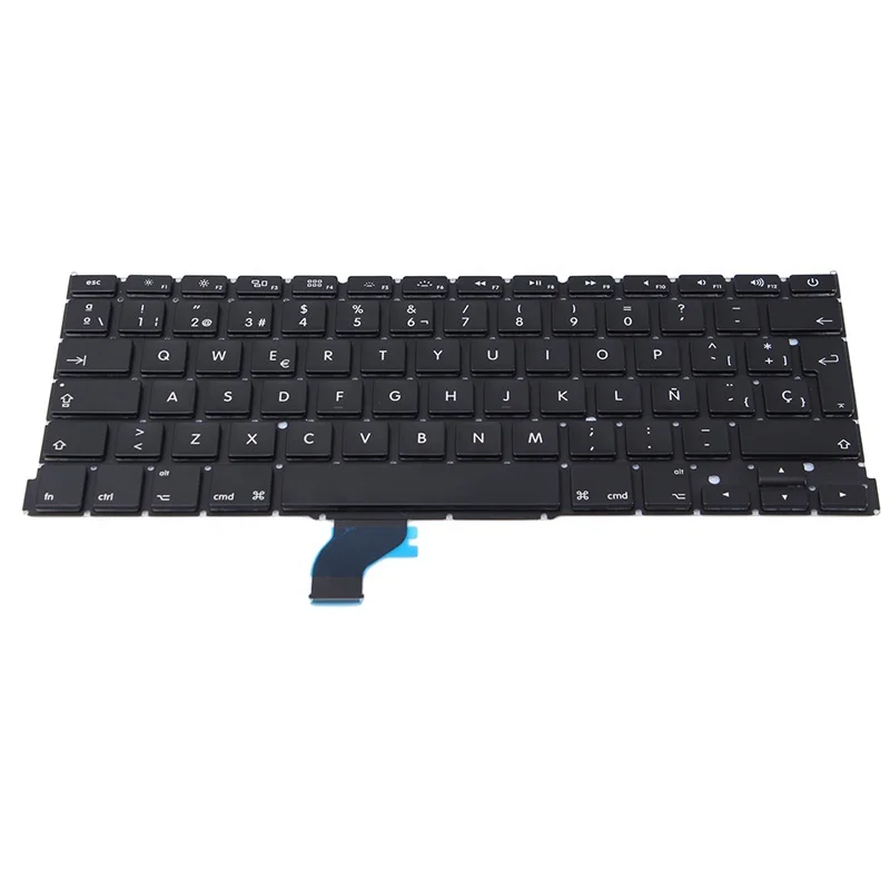 
Original new laptop Keyboard SP layout for Macbook Pro Retina 13' A1502 Spanish keyboard Year 2013 2014 2015 