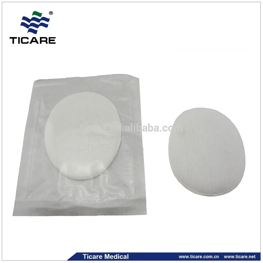 Oval Sterile Gauze Eye Pad Surgical Cotton Filled Non Woven Eye Pads