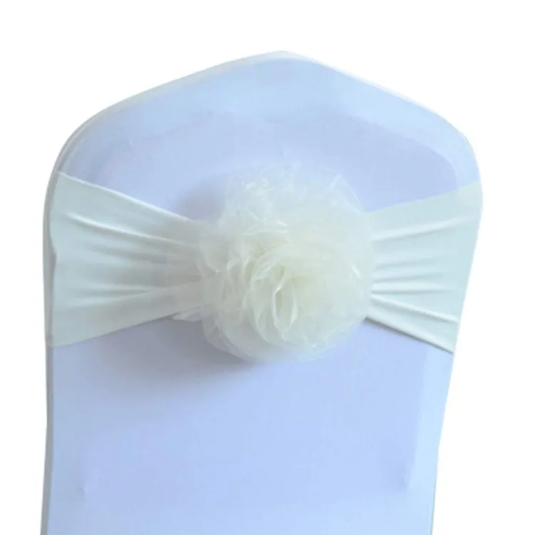 2018 Latest Factory Directly Sale Colorful Bowknot Satin Chair Sashes For Wedding