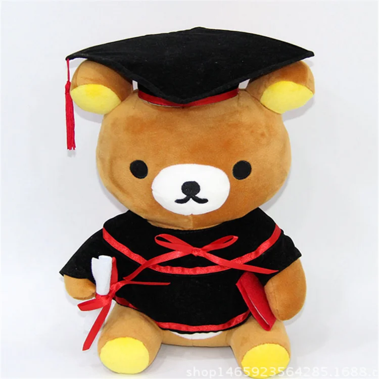 2022 Best made stuffed soft plush graduation bear custom graduation teddy bear