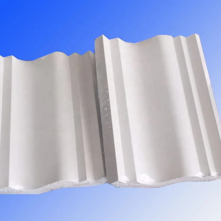 POP design white color fiberglass decoration gypsum moldings