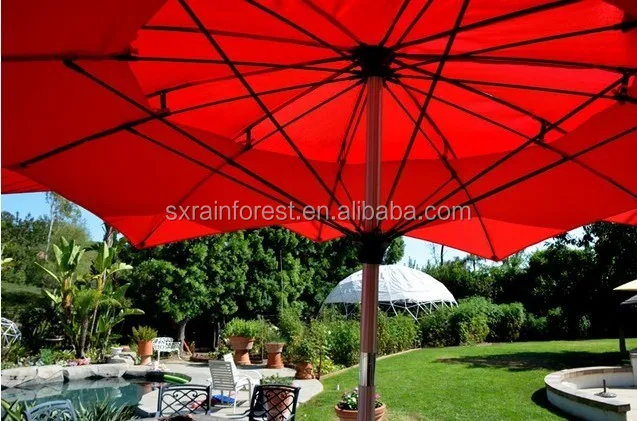 Outdoor creative flower shape double layers beach umbrella garden umbrella
