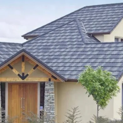 stone coated metal roofing tiles/synthetic slate roofing from guangzhou supplier