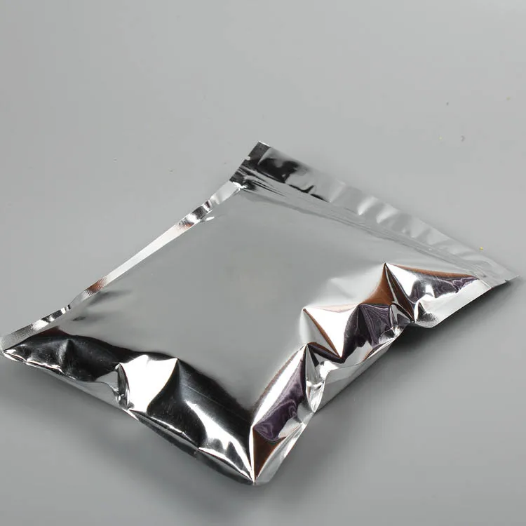 
Food grade clear Ziplock Transparent Aluminum Foil plastic 3 side seal Package Bag 