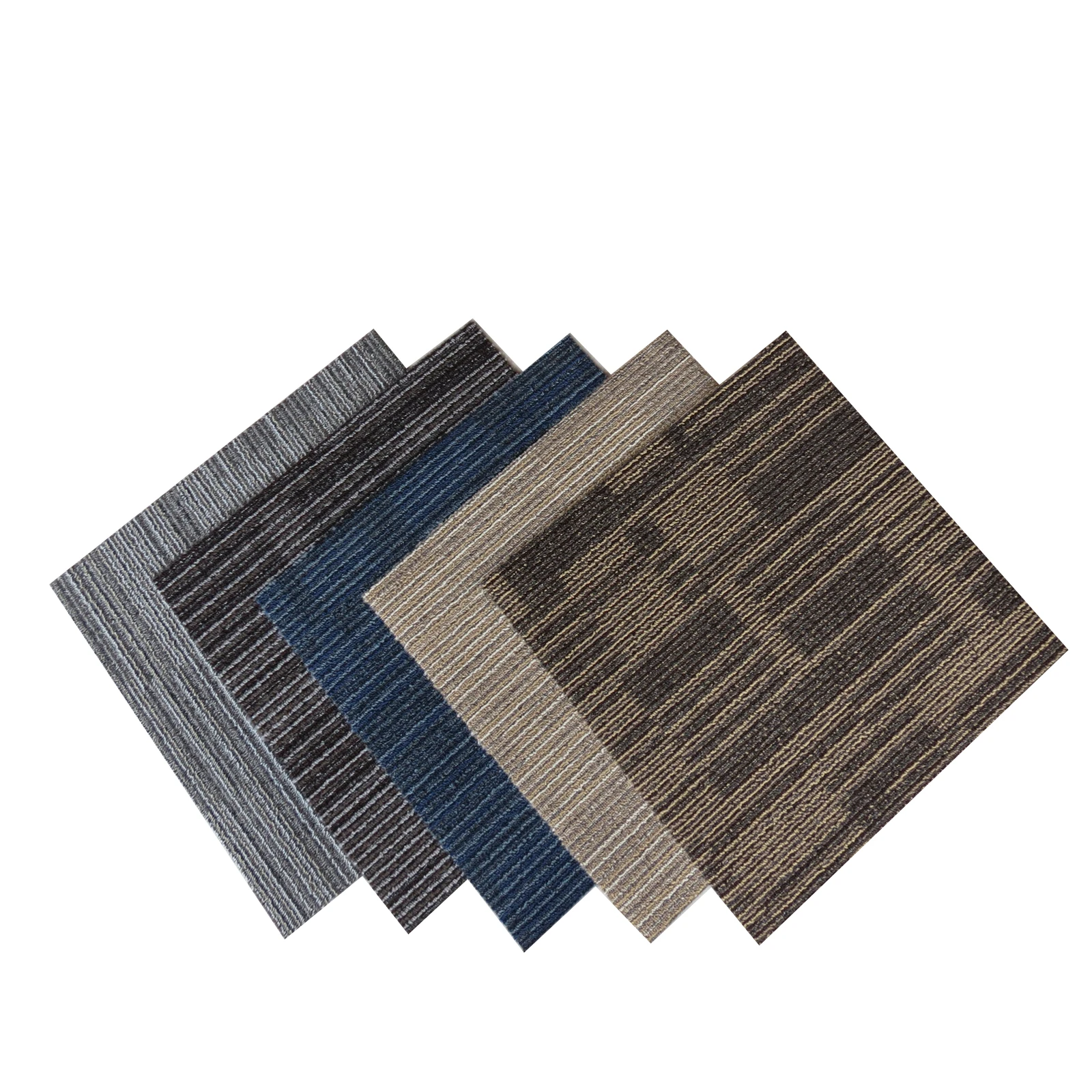 High traffic PP carpet 50*50 jacquard office floor bitumen backing carpet tiles