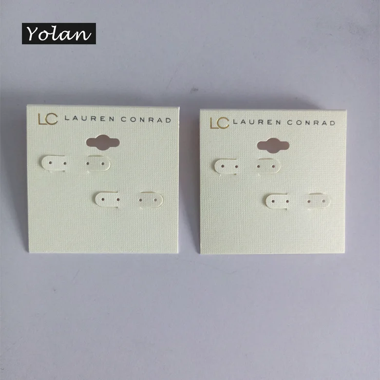 
SILVER STAMPING Custom Printed Earring Cards/Brand Logo custom printed necklace earring cards 