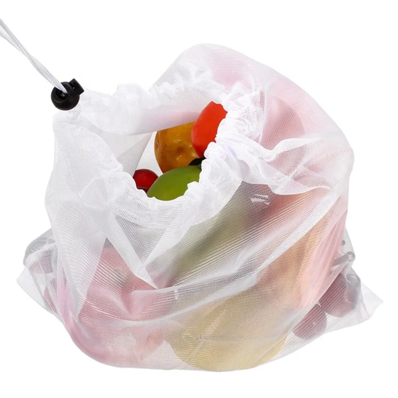 
nylon bags for packaging, nylon net bags for packing vegetables, mesh fruit bags with drawstring 