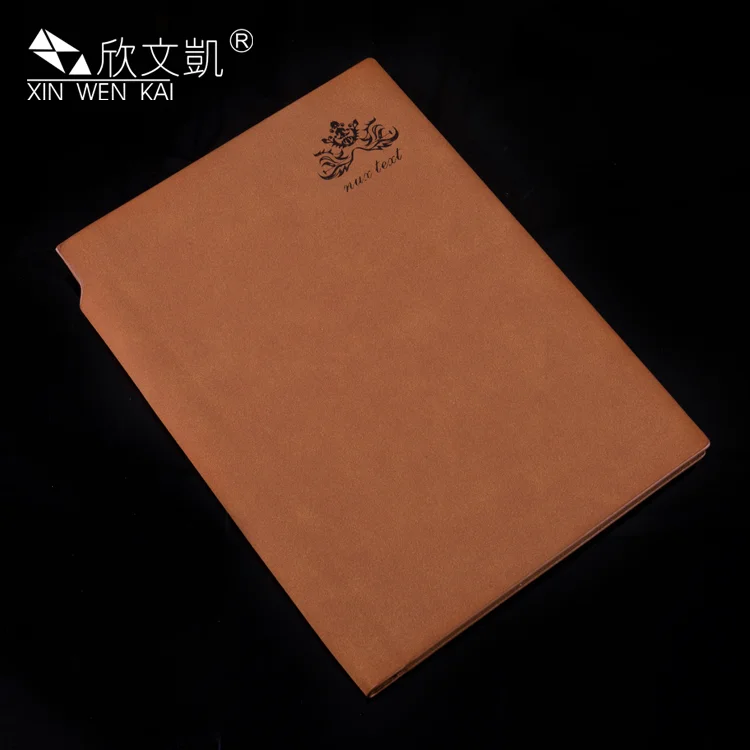 
Promotional Custom Logo Paper Back A6 A5 PU Leather Notebook With Pen 