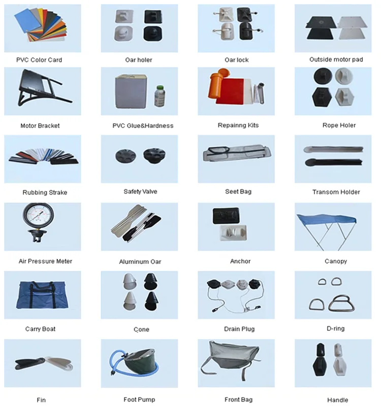 2.3m Inflatable 4 Person Mini Fishing Raft/boat