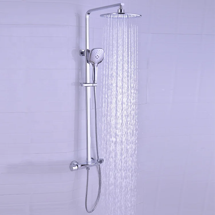 Wholesale Supplier Sanitary Bathroom Shower Set Wall-Mounted Chrome Tap Shower Faucet For Bathroom