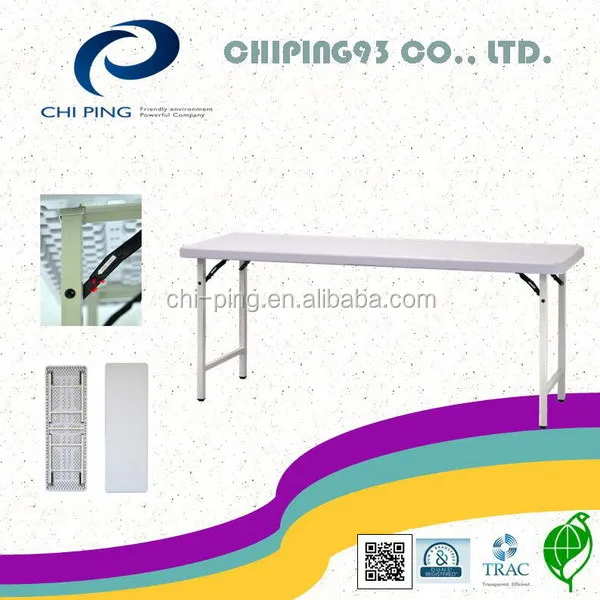 6 feet length white color folding leg table folding table legs