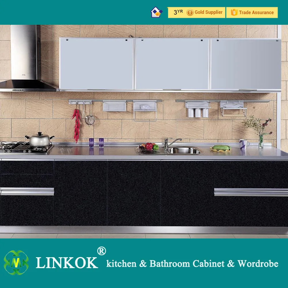 
Simple design modern high glossy lacquer finish orange kitchen cabinets 