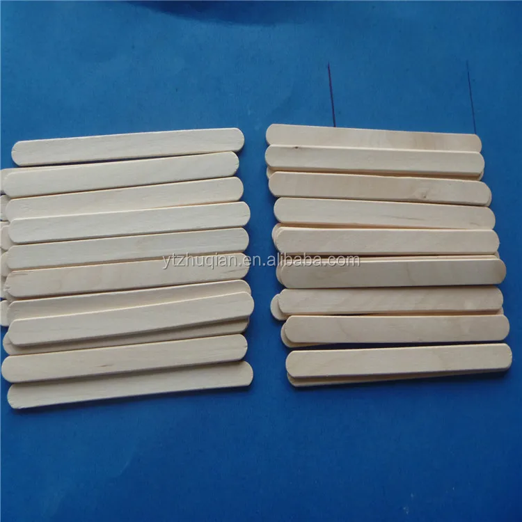 Wooden Craft Stick/Plain ice cream sticks with automatic machine made
