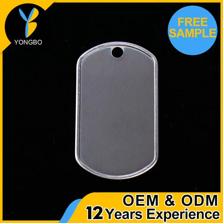 China Supplier black metal dog tag oem private label available