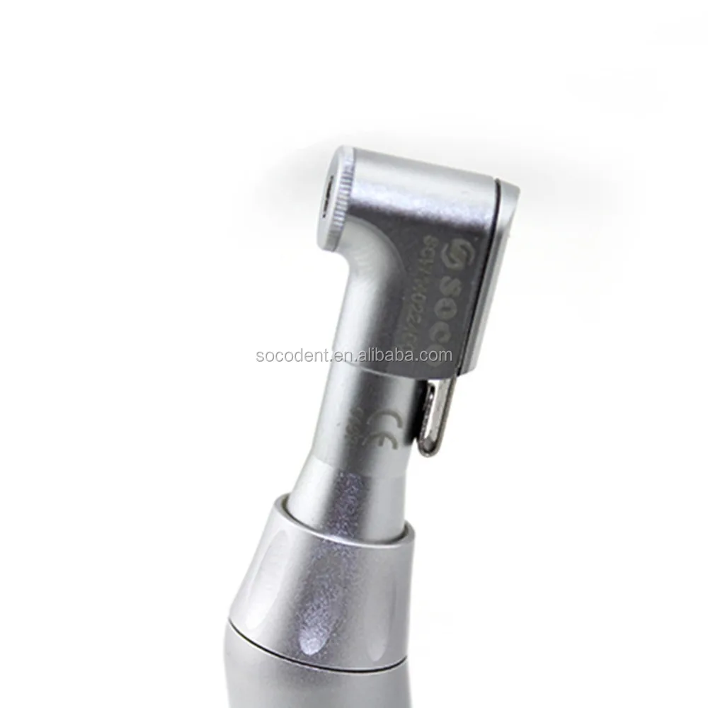 SOCO high quality 1:1 External blue dental Contra angle Low Speed key tyle Handpiece with ball bearing shaft