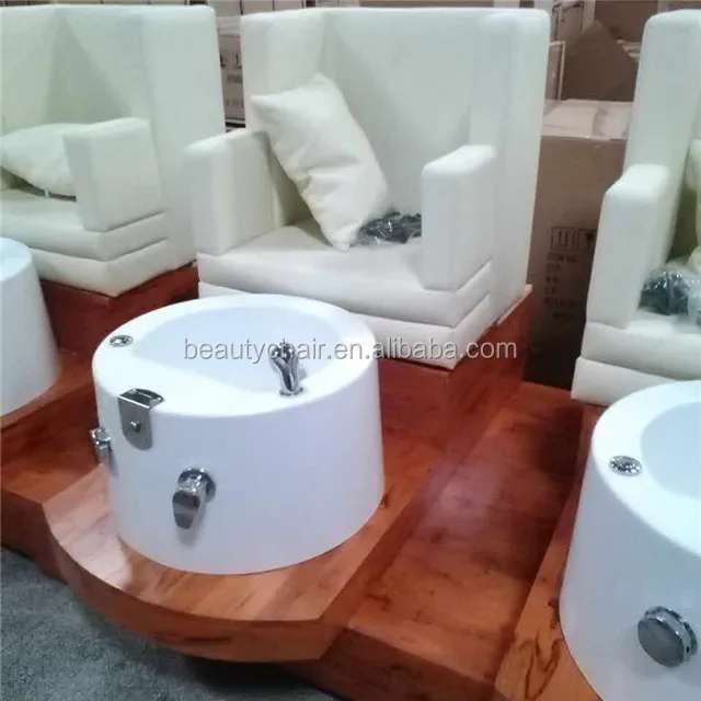 China Supplier Deluxe Pedicure Chair - 3-Seats Sofa for Nail Salon Foot SPA. High-Quality & Comfortable.