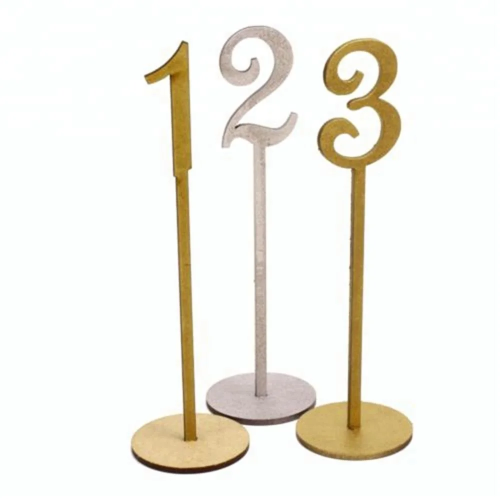 Handmade 1-25 wooden table numbers