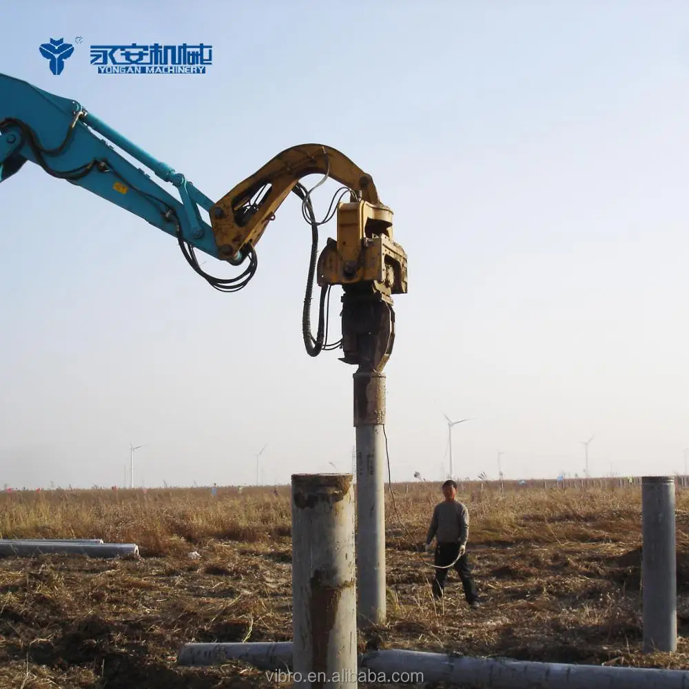 Excavator sheet pile driver, sheet vibro hammer, vibro piling hammer V-330