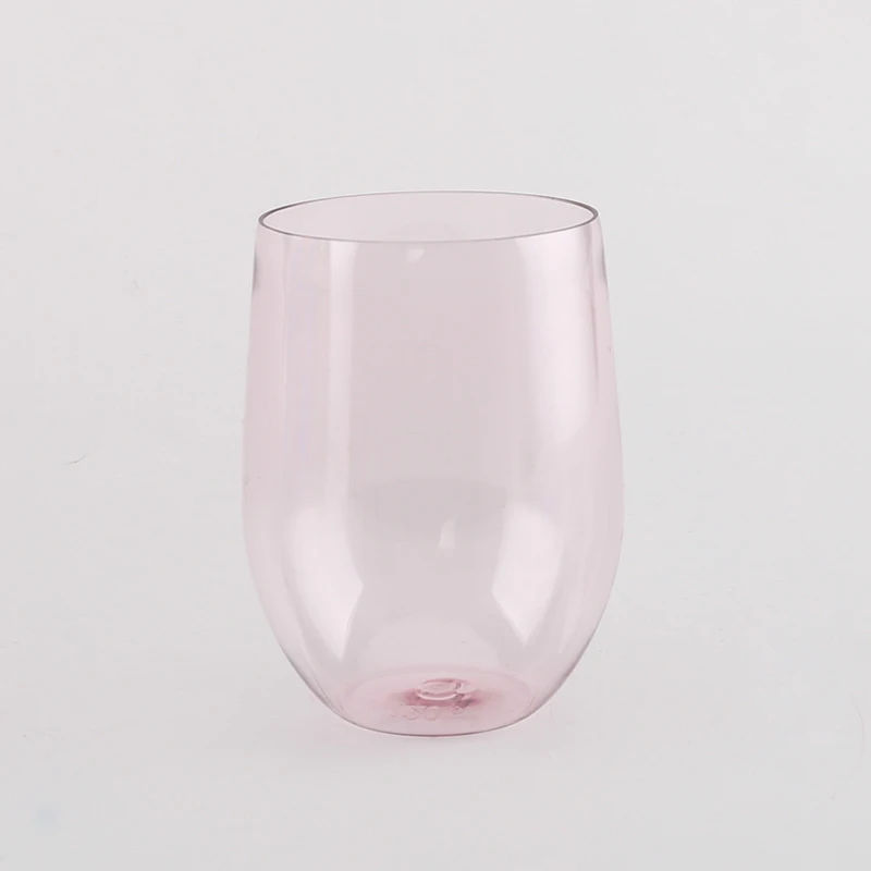 16 унций BPA бесплатно PET прозрачный пластиковый бокал для вина, пластиковый бокал для вина