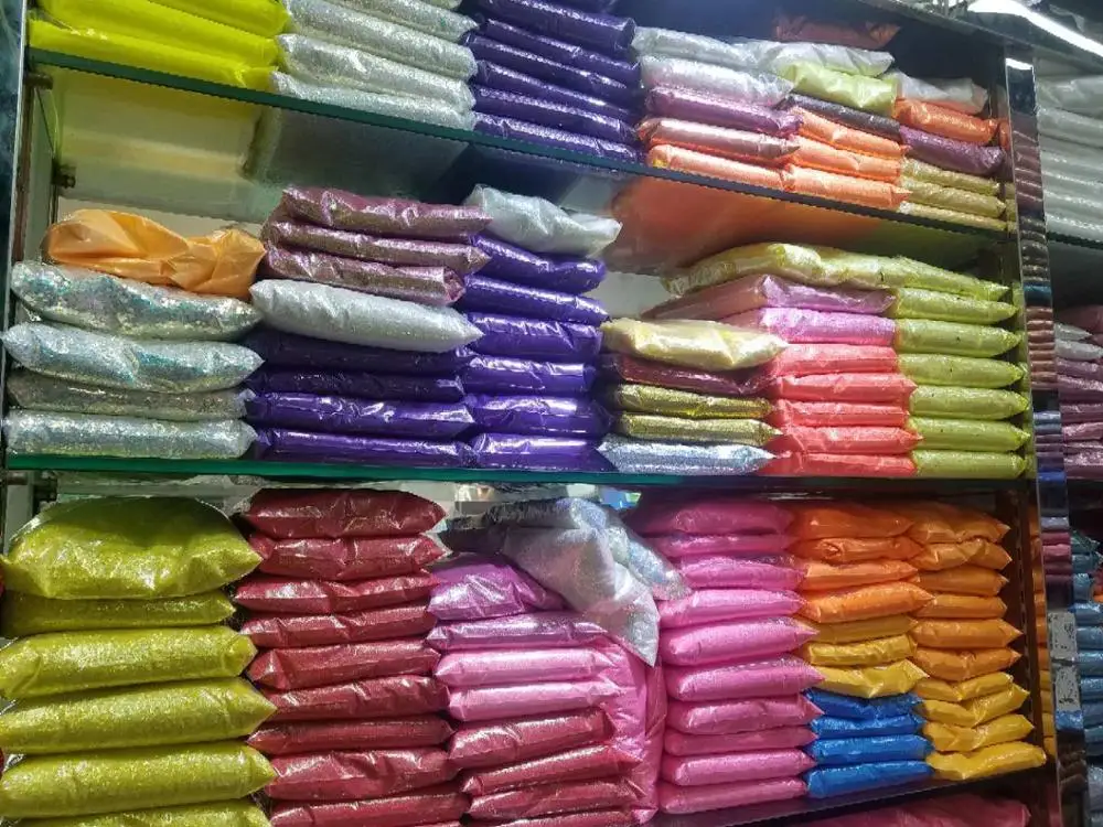 Factory Colorful Wholesale Biodegradable Glitter Powder Crafts Glitter Nail Glitter