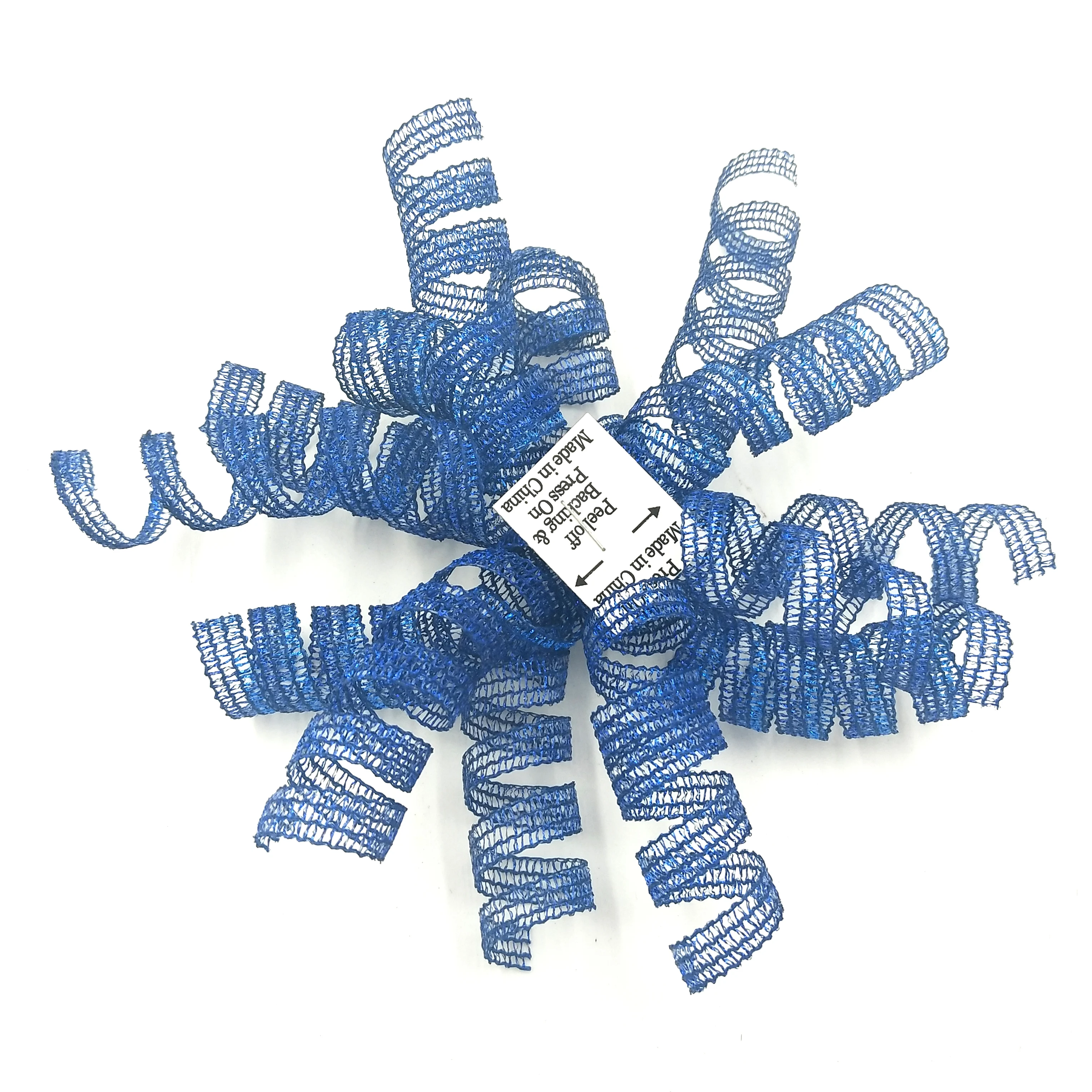 
Gift Box Decoration Curly Bow Blue Knitting Plastic Curling Ribbon 