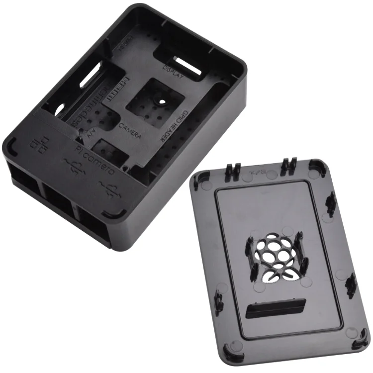Factory Supply ABS plastic white black clear raspberry pi 3 model B case