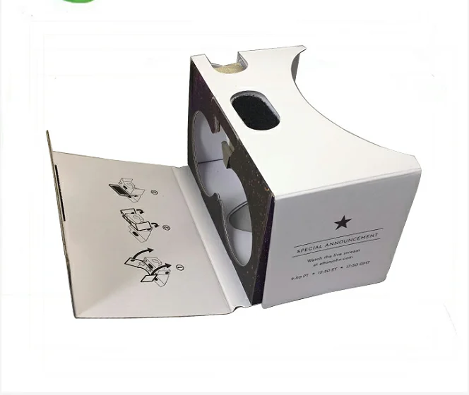 5%-10% discount off for vr headsets virtual reality vr carton goggles 3d glasses for smart phone