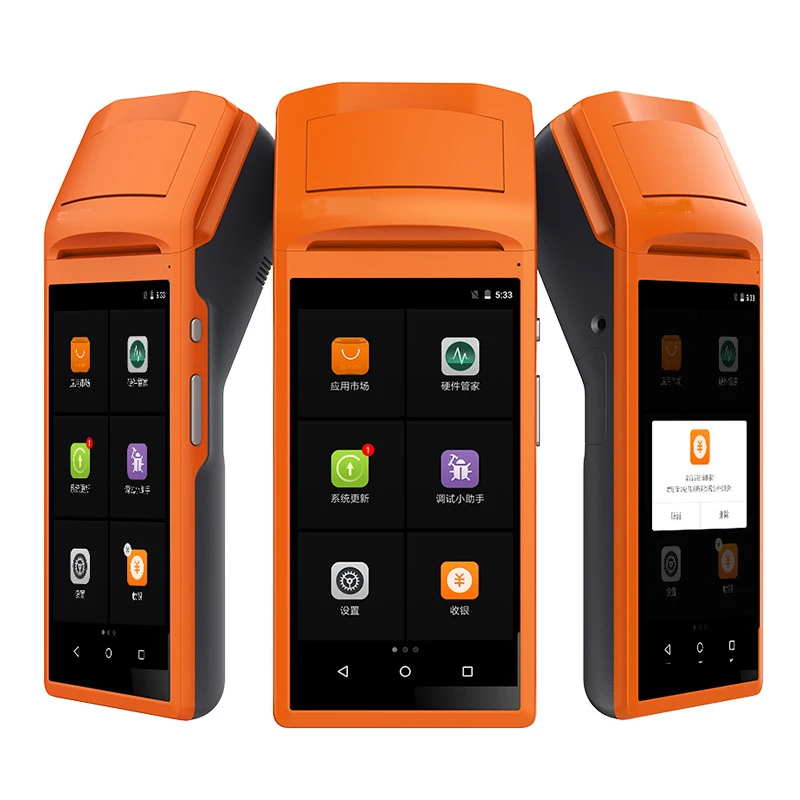 2017 новые Портативные мобильный сенсорный экран pos терминал с принтером функция считывания штрих-кода