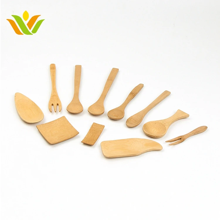 High Quality Mini Bamboo Edible Design Spoon