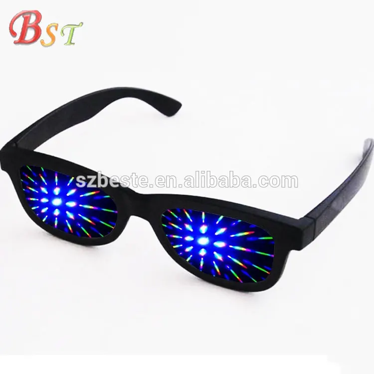 
Promotion! love heart diffraction glasses plastic 