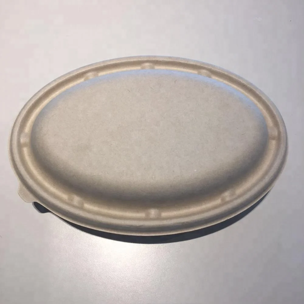 Легко зеленый Compostable пользовательский экологический сахарный тростник целлюлозно-бумажная удаляемая бумага одноразовый пищевой биоразлагаемый лоток/тарелки