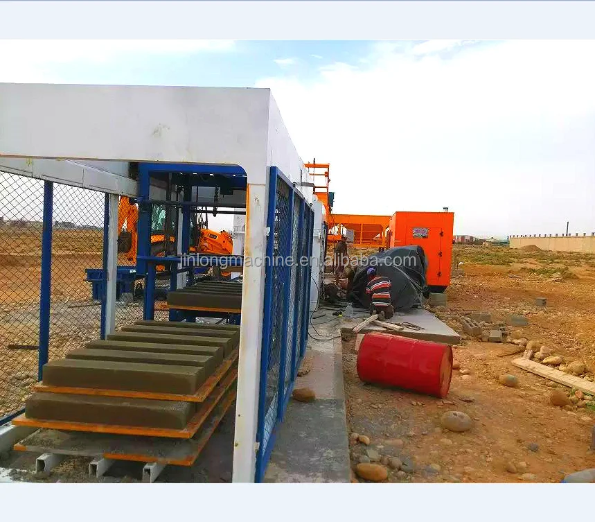 qt10-15 concrete slab making machine , road brick paving machine