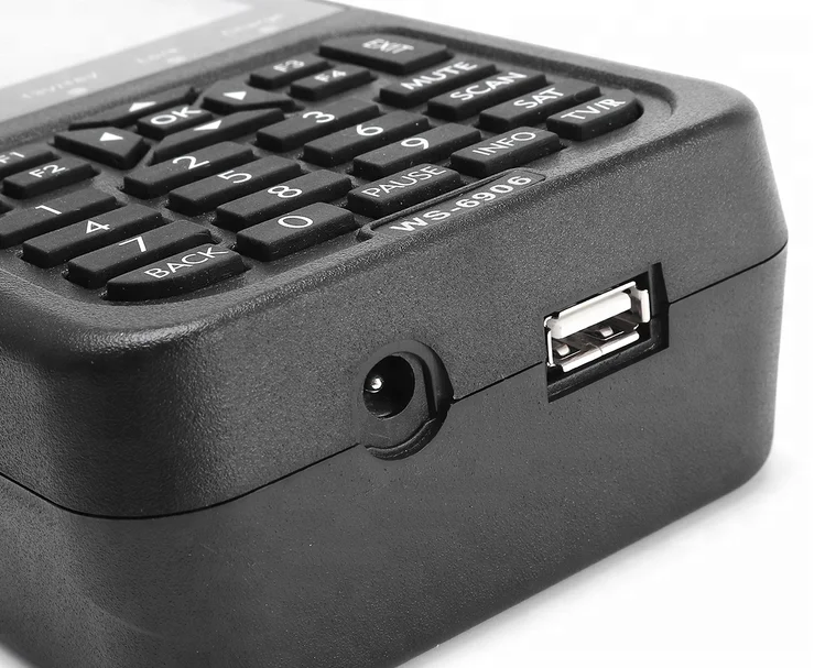  Портативный Satlink WS-6906 Цифровой спутниковый Finder метр СБ DVB-S FTA C & KU MPEG-2 спутникового