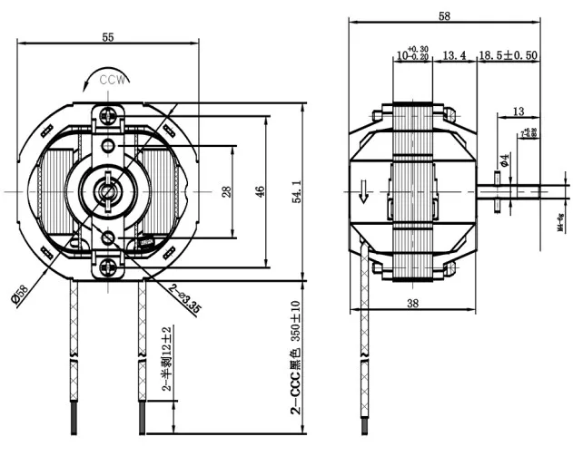 Good quality zhejiang manufacturer shaded pole motor fan