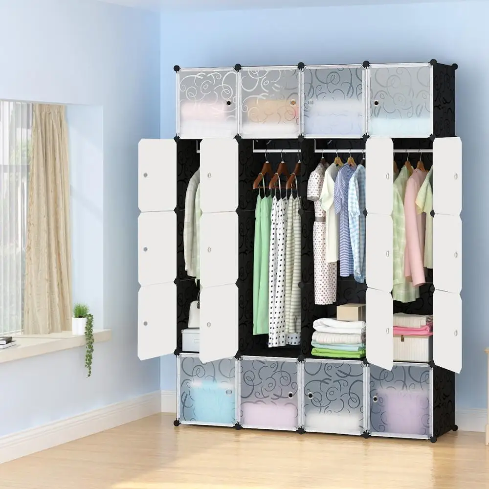 Fast Delivery DIY Plastic All Colors Available Fashionable Wardrobe Cabinets Customized