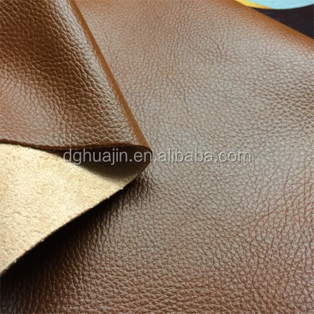 Custom Eco Friendly Pvc Embossed Semi Pu Synthetic Faux Furniture Leather Gold Artificial Fabric Leather For Car Seat