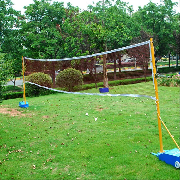 Family team badminton net enjoy fun leisure time sport net training fitness quickly portable badminton net with fiberglass