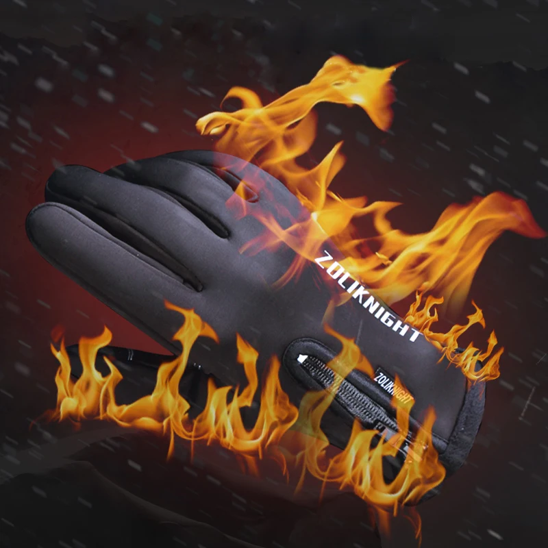 custom winter outdoor sports full finger cycling gloves