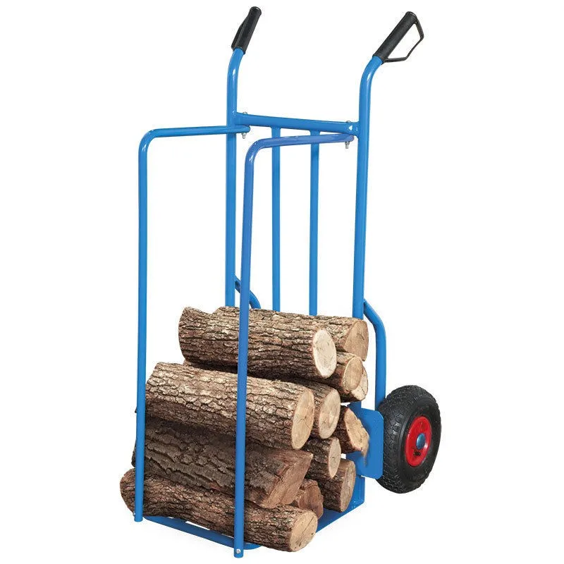 Sell well new type warehouse hand trolley heavy duty firewood cart with wheels