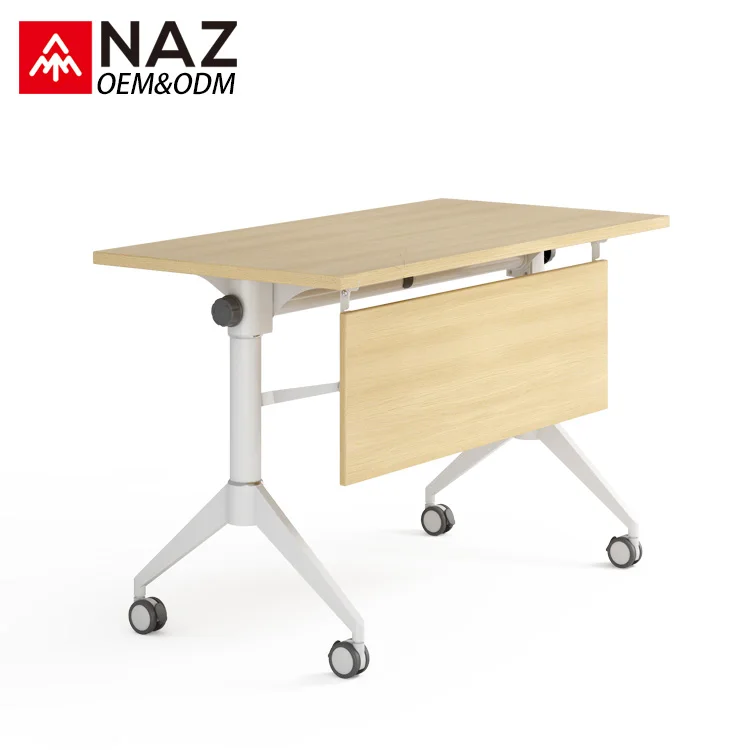 
Hot selling high quality folding training table with wheel for training room 