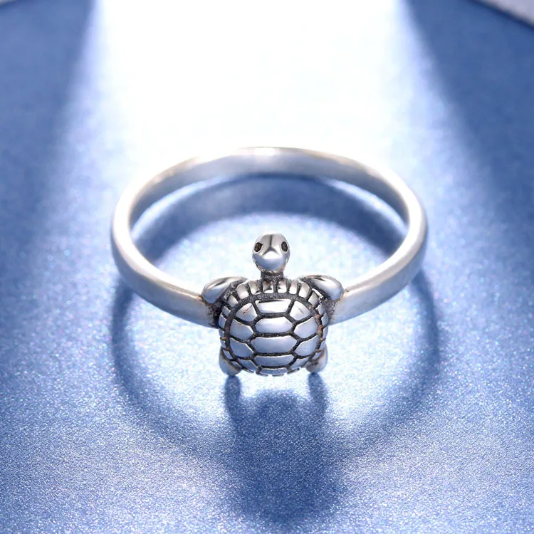 latest design gold plated 925 sterling silver jewelry turtle shape ring