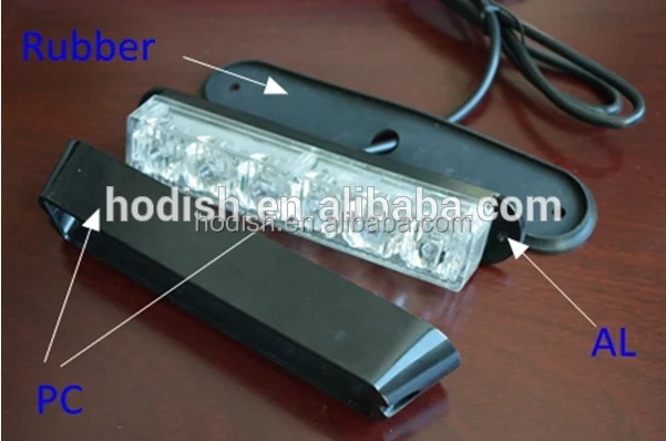 
6*3W LED car amber led strobe lights 12V-24V 