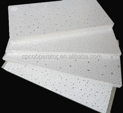 sandy texture acoustic suspended mineral fiber ceiling tile