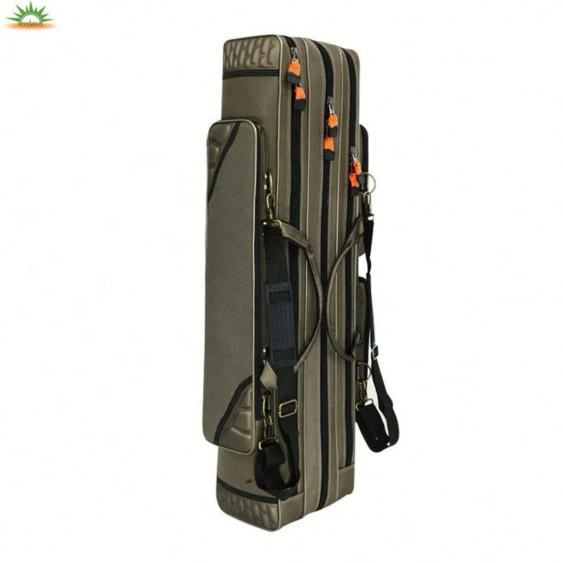 Triple Layer Large Capacity Fishing Rod Gear Bag Fishing Tool Case Bag for All Kits
